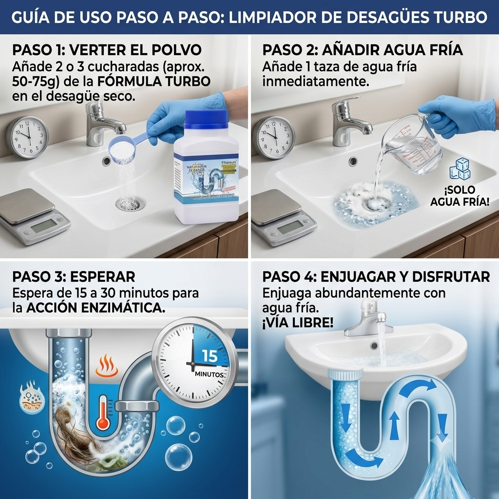 Destapador de Drenajes Espumoso
